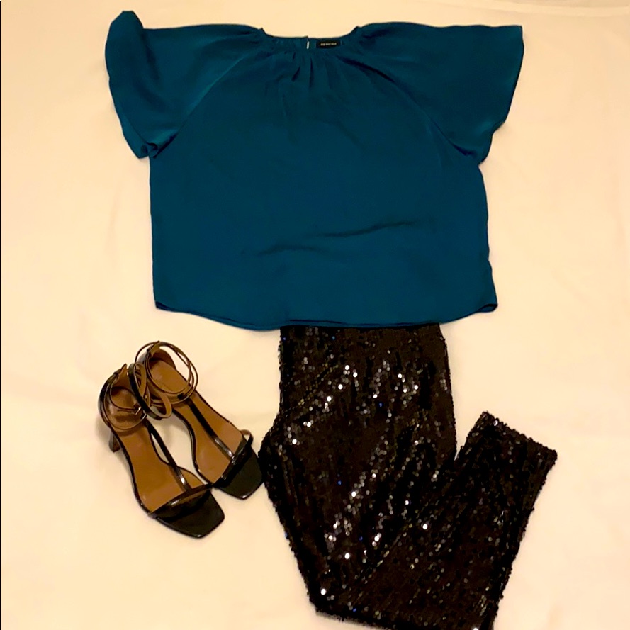 Material Girl Brand Sequined Pant